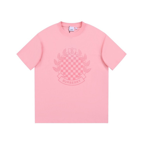 버버리 남성 핑크 크루넥 반팔티 - Burberry Mens Pink Short Sleeved Tshirts - bu235x