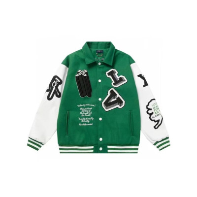 루이비통 남성 모던 그린 자켓 - Louis vuitton Mens Green Jackets - lv1628x