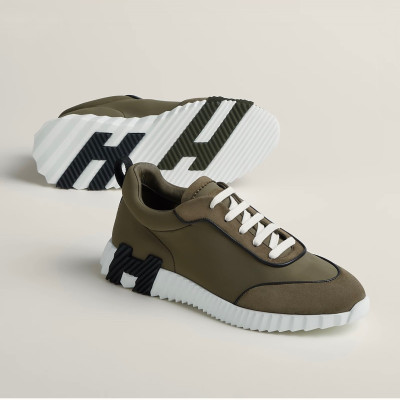 에르메스 남성 카키 스니커즈 - Hermes Mens Khaki Sneakers - he233x