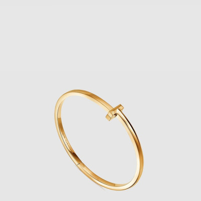 티파니 남/녀 T1 네로우 브레이슬릿 - Tiffany Unisex Gold Bangle - acc178x