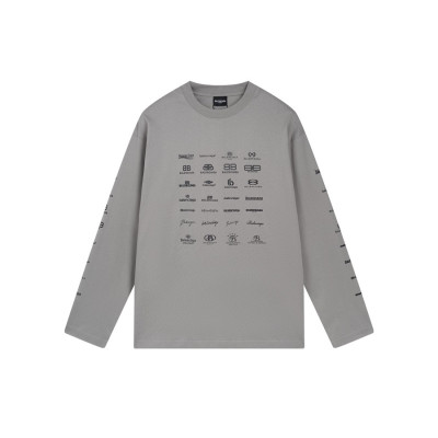 발렌시아가 남/녀 그레이 맨투맨 - Balenciaga Unisex Gray Tshirts - ba548x