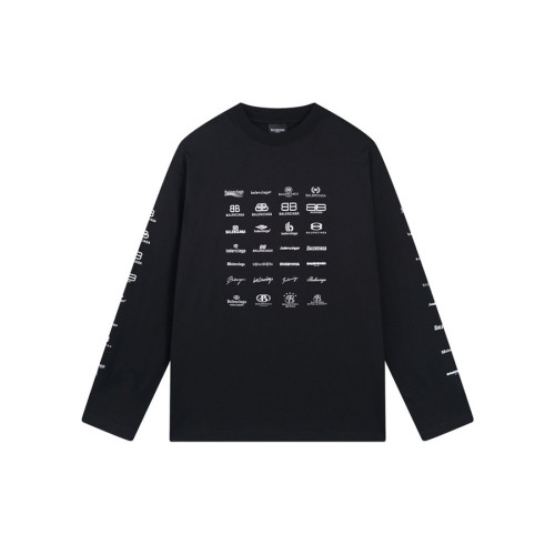 발렌시아가 남/녀 블랙 맨투맨 - Balenciaga Unisex Black Tshirts - ba549x