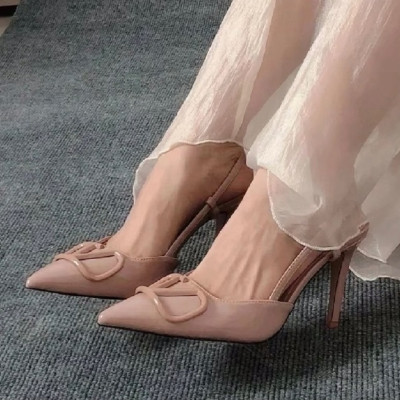 발렌티노 여성 베이지 누드 슬링백 - Valentino Womens Beige Nude Sandals - va433x