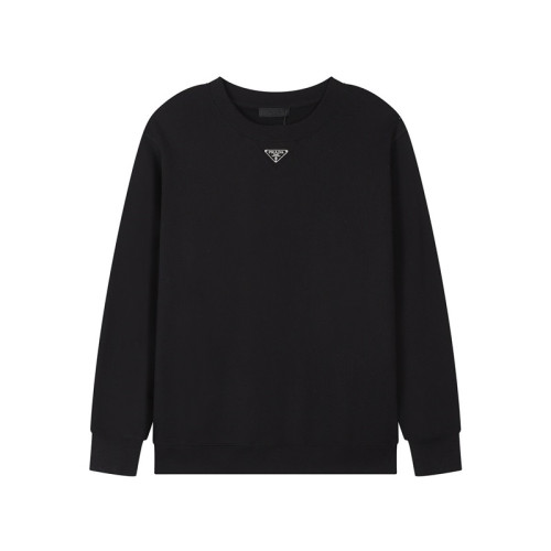프라다 남자 크루넥 블랙 맨투맨 - Prada Mens Black Tshirts - pr664x