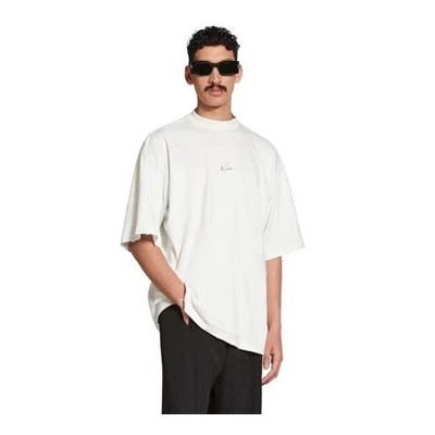 발렌시아가 남성 화이트 크루넥 반팔티 - Balenciaga Mens White Short sleeved Tshirts - ba556x