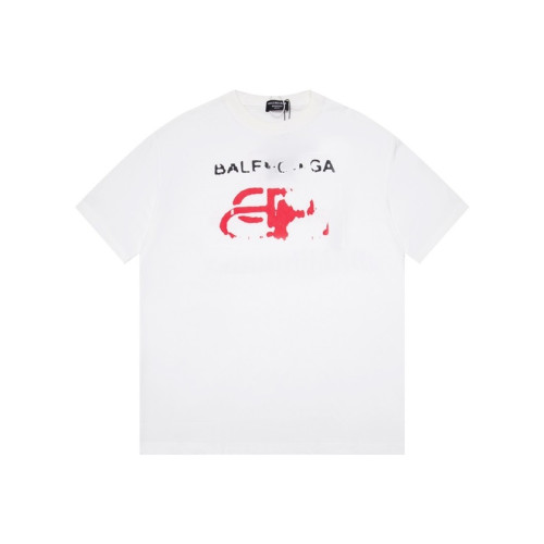 발렌시아가 남성 화이트 크루넥 반팔티 - Balenciaga Mens White Short sleeved Tshirts - ba567x