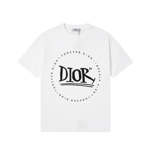 디올 남성 화이트 크루넥 반팔티 - Dior Mens White Short sleeved Tshirts - di626x