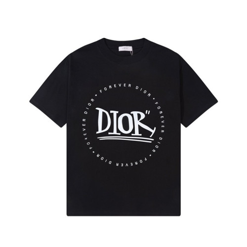 디올 남성 블랙 크루넥 반팔티 - Dior Mens Black Short sleeved Tshirts - di627x