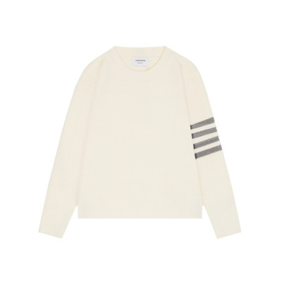 톰브라운 남성 아이보리 니트 - Thom Browne Mens Ivory Knits - th85x