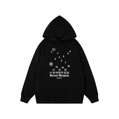 메종마르지엘라 남성 블랙 후드티 - Maison margiela Mens Black Hoodie - mai209x