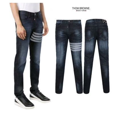 톰브라운 남성 그레이 청바지 - Thom Browne Mens Gray Jeans - th88x
