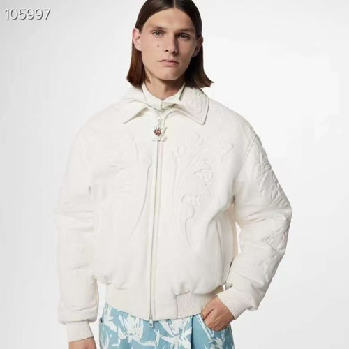 루이비통 남성 화이트 가죽자켓 - Louis vuitton Mens White Jackets - lv1737x