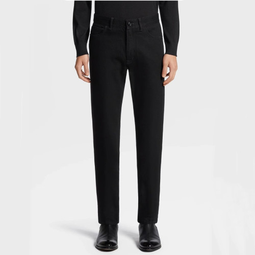 에르메네질도 제냐 남성 트렌디 블랙 청바지 - Ermenegildo Zegna Mens Black Jeans - ze105x
