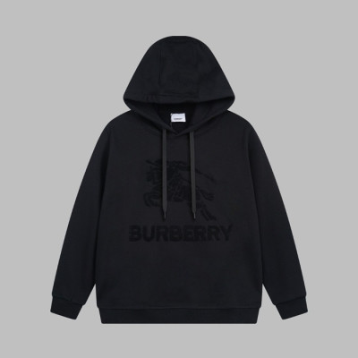 버버리 남성 블랙 후드티 - Burberry Mens Black Hoodie - bu263x