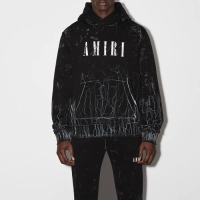 아미리 남성 블랙 후드티 - Amiri Mens Black Hoodie - amr131x