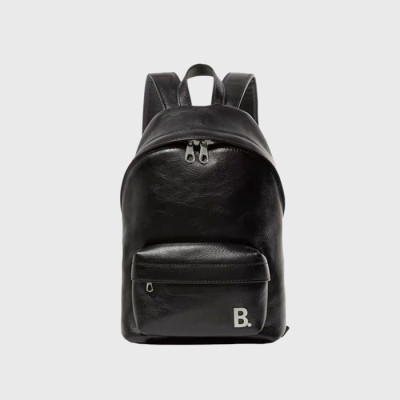 발렌시아가 남/녀 소프트 레더 백팩 【매장-220만원대】 - Balenciaga Unisex Black Back Pack - ba580x