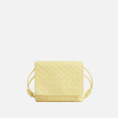 보테가 여성 미니 인트레치아토 크로스바디 백 【매장-350만원대】 - Bottega Veneta Womens Yellow Cross Bag - bv124x