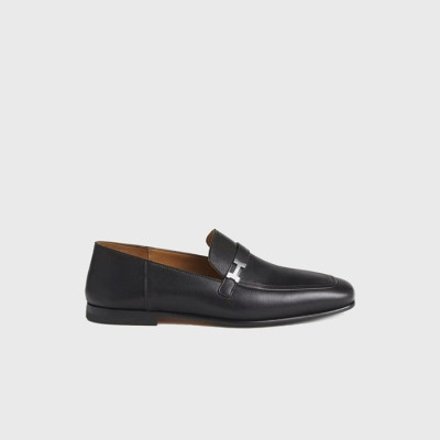 에르메스 남/녀 지오바니 레더 블랙 로퍼 【매장-150만원대】 - Hermes Unisex Black Loafer - he266x