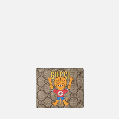 구찌 남성 반지갑 451268 【매장-80만원대】 - Gucci Mens Beige Wallets - gu967x