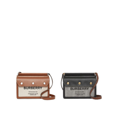 버버리 여성 타이틀 호스페리 프린트 가죽 앤 캔버스 미니 백【매장-250만원대】 - Burberry Womens Cross Bag - bu279x