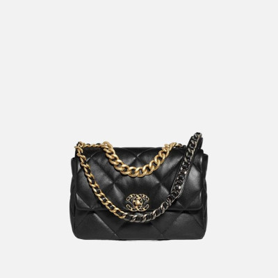 샤넬 여성 램스킨 19백 【매장-1400만원대】 - Chanel Womens Black 19 Bag - ch507x