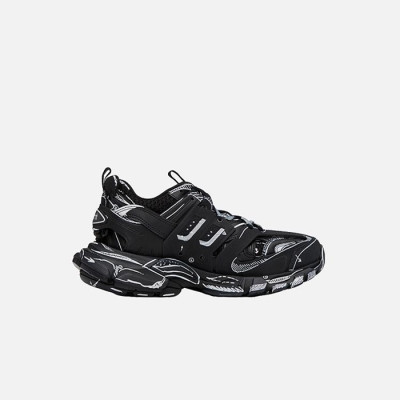 발렌시아가 남/녀 트랙 그래피티 블랙 스니커즈 【매장-180만원대】 - Balenciaga Unisex Black Sneakers - ba588x