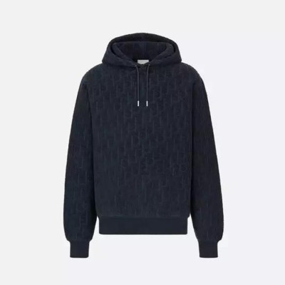 디올 남성 블랙 후드티 - Dior Mens Black Hoodie - di683x