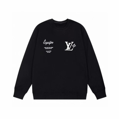 루이비통 남/녀 블랙 맨투맨 - Louis vuitton Unisex Black Tshirts - lv1873x