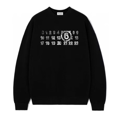 메종 마르지엘라 남성  블랙 맨투맨 - Maison Margiela Mens Black Tshirts - mai212x