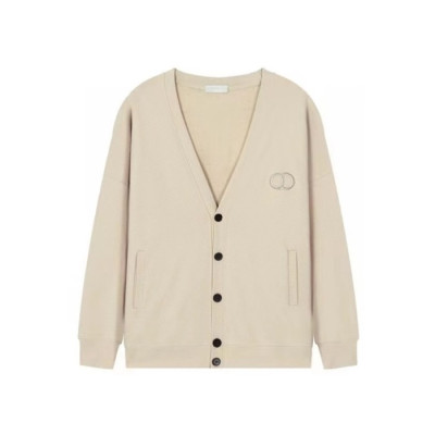 디올 남성 베이지 브이넥 가디건 - Dior Mens Beige Cardigan - di699x