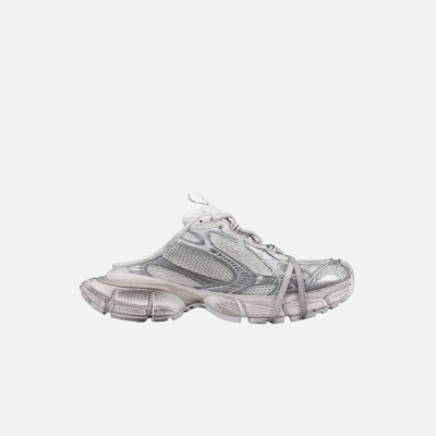 발렌시아가 남/녀 3XL 화이트 뮬 스니커즈 【매장-160만원대】 - Balenciaga Unisex White Sneakers - ba662x