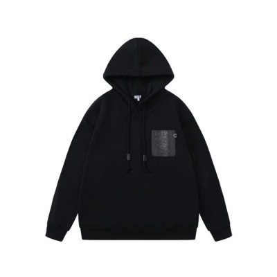 로에베 남성 캐쥬얼 블랙 후드티 - Loewe Mens Black Hoodie - loe796x