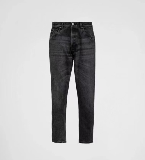 프라다 남성 캐쥬얼 블랙 청바지 - Prada Mens Black Jeans - pr750x