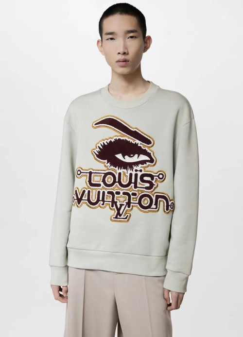 루이비통 남성 그레이 맨투맨 - Louis vuitton Mens Gray Tshirts - lv1904x