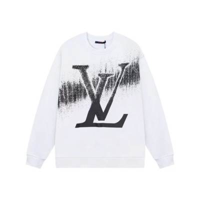 루이비통 남성 화이트 맨투맨 - Louis vuitton Mens White Tshirts - lv1900x