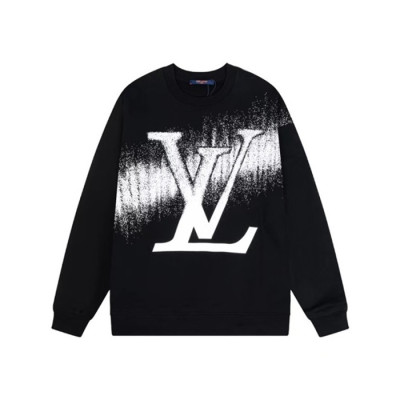 루이비통 남성 블랙 맨투맨 - Louis vuitton Mens Black Tshirts - lv1901x