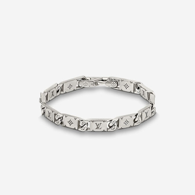 루이비통 남성 모노그램 타이드 업 팔찌 M0921M 【매장-90만원대】 - Louis vuitton Mens White Gold Bangle - acc244x