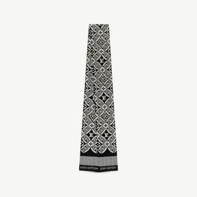 루이비통 여성 블랙 실크 방도 스카프 MP2825 【매장-50만원대】 - Louis vuitton Womens Black Scarf - acc298x