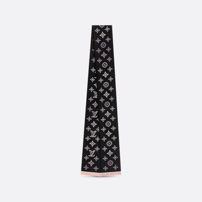 루이비통 여성 마히나 플라이트 모드 클래식 방도 스카프 M77859 【매장-50만원대】 - Louis vuitton Womens Black Scarf - acc307x