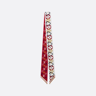 루이비통 여성 페인티드 도트 모노그램 BB 방도 스카프 M78485 【매장-50만원대】 - Louis vuitton Womens White Scarf - acc312x