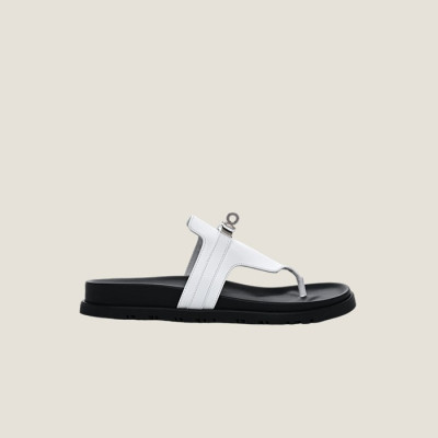 에르메스 남/녀 카프스킨 엠파이어 샌들 【매장-200만원대】 - Hermes Unisex White Slippers - he307x