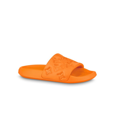 루이비통 워터프런트 오렌지 뮬 슬리퍼 【매장-100만원대】 - Louis vuitton Unisex Orange Slippers - lv1910x