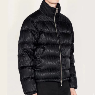 디올 남성 구스다운 블랙 패딩 - Dior Mens Black Padding - di724x