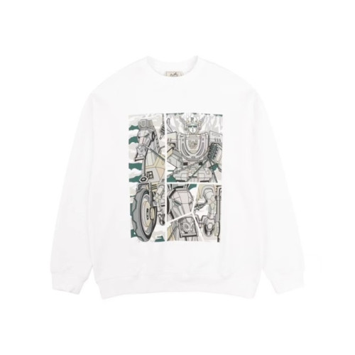 에르메스 남성 모던 화이트 맨투맨 - Hermes Mens White Tshirts - he324x