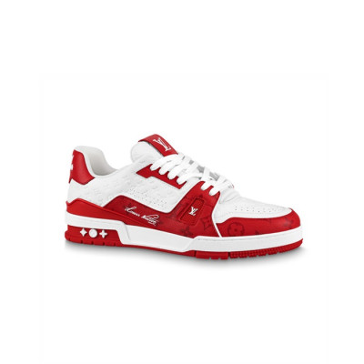 루이비통 LV 남성 트레이너 레드 스니커즈 【매장-200만원대】 - Louis vuitton Mens Red Sneakers - lv1944x