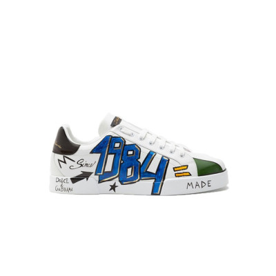 돌체앤가바나 남성 DG 리미티드 포르토피노 스니커즈 【매장-110만원대】 - Dolc&Gabbana Mens White Sneakers - dol494x