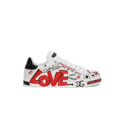 돌체앤가바나 남성 쿠오레 포르토피노 스니커즈 【매장-110만원대】 - Dolc&Gabbana Mens Red Sneakers - dol502x