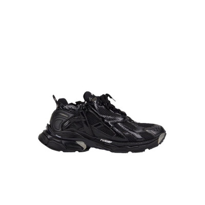 발렌시아가 남/녀 러너 스니커즈 모노 블랙 【매장-160만원대】 - Balenciaga Unisex Black Sneakers - ba694x