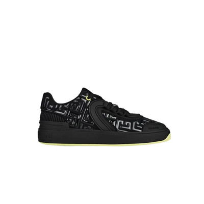 발망 남성 | B 스케이트 로우 스니커즈 블랙 【매장-120만원대】 - Balmain Mens Black Sneakers - bam231x