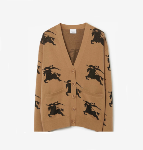 버버리 남성 베이지 브이넥 가디건 - Burberry Mens Beige Cardigan - bu333x
